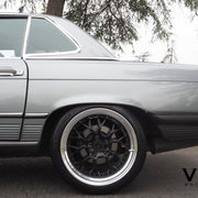 Mercedes-Benz 560SL on AG Luxury AGL43 forged wheels, 18x8.5 Front, 18x9.5 Rear in gloss black center, high polished lip (3-piece standard profile) - Vibe Motorsports build, photo 6