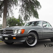 Mercedes-Benz 560SL on AG Luxury AGL43 forged wheels, 18x8.5 Front, 18x9.5 Rear in gloss black center, high polished lip (3-piece standard profile) - Vibe Motorsports build, photo 7
