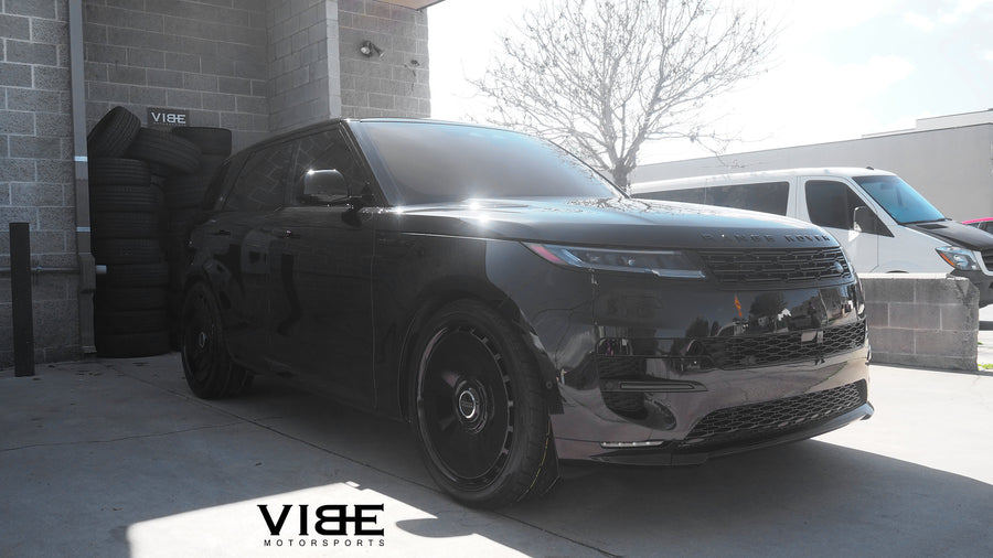 Range Rover Sport on AG Luxury AGL78 forged wheels, 24x10 in gloss black - Vibe Motorsports build, photo 3