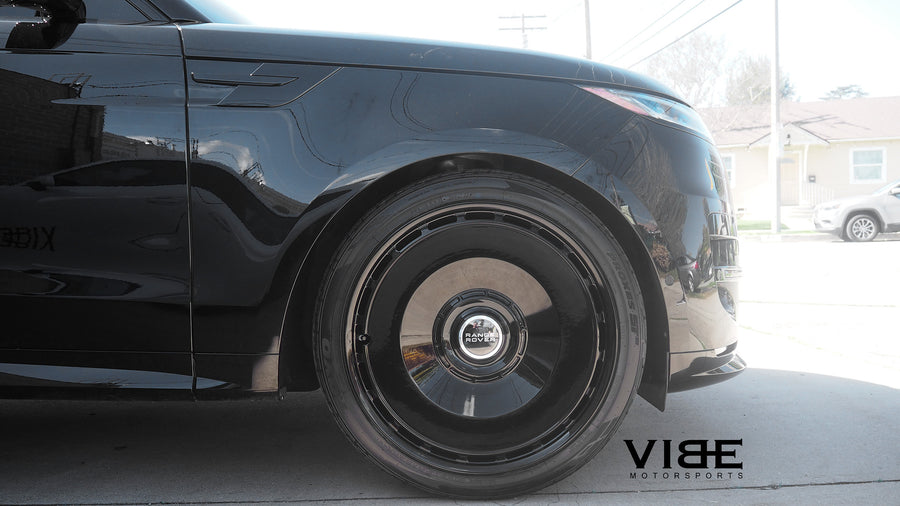 Range Rover Sport on AG Luxury AGL78 forged wheels, 24x10 in gloss black - Vibe Motorsports build, photo 5