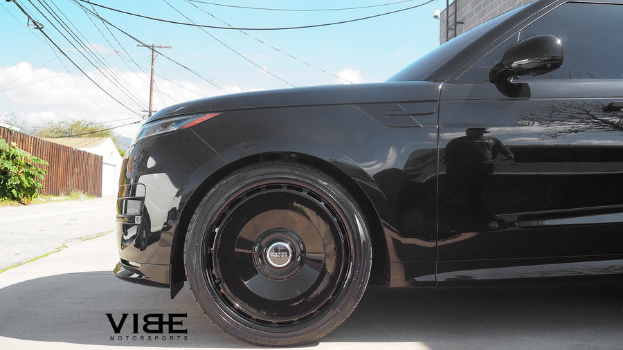 Range Rover Sport on AG Luxury AGL78 forged wheels, 24x10 in gloss black - Vibe Motorsports build, photo 4