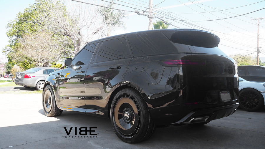 Range Rover Sport on AG Luxury AGL78 forged wheels, 24x10 in gloss black - Vibe Motorsports build, photo 2