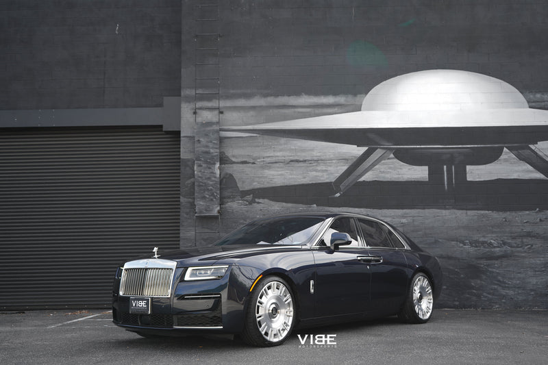 Rolls-Royce Ghost on AG Luxury AGL60 forged wheels, 22x9 Front, 22x10.5 Rear, a Vibe Motorsports build