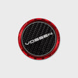 Vossen Classic Carbon Billet Sport center cap Vossen Red / Twill Weave Carbon Insert – view 1