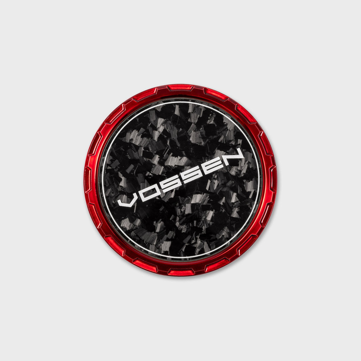 Vossen Classic Carbon Billet Sport center cap Vossen Red / Forged Carbon Insert – view 1
