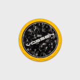 Vossen Classic Carbon Billet Sport center cap Canary Yellow / Forged Carbon Insert – view 1