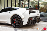 19/20" Vossen HF5 Satin Black 19x10 20x12 Concave Wheels Rims Fit Chevrolet Corvette C7 Z06 Grand Sport