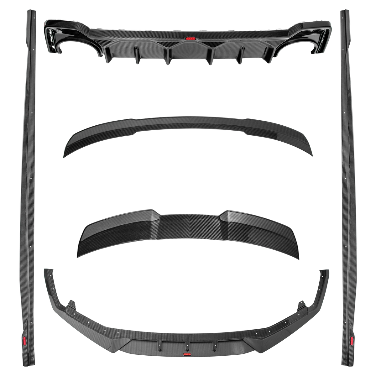 Urban RS6 C8 carbon aero kit components