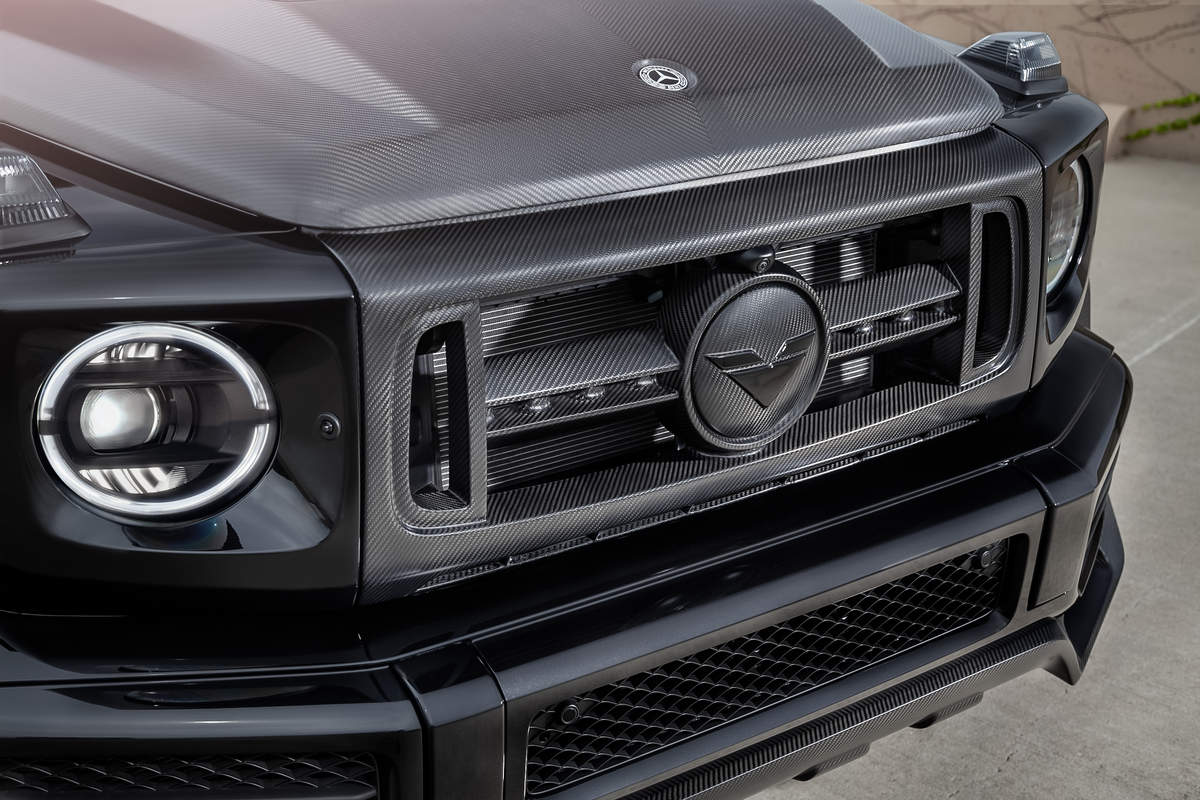 Vorsteiner Front Grille with Separate Center V Part Piece for Mercedes-Benz G63 AMG W463A