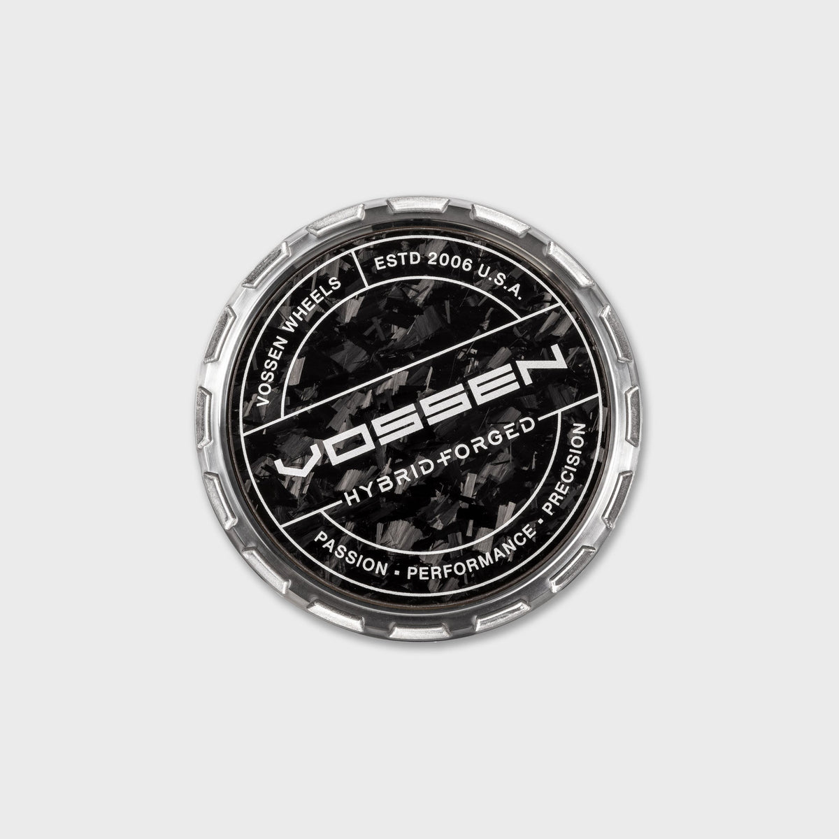 Vossen Hybrid Forged Carbon Billet Sport center cap Gloss Clear / Forged Carbon Insert – view 1