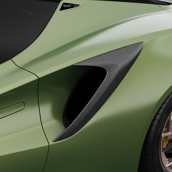 Vorsteiner Aero Carbon Fiber Side Intakes 2x2 Glossy Fits Lotus Emira