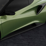 Vorsteiner Aero Carbon Fiber Side Skirts 2x2 Satin Fits Lotus Emira