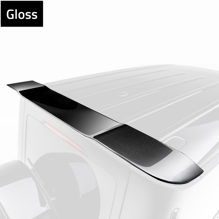 Vorsteiner Rear Roof Spoiler Glossy Carbon Fiber PP 2x2 Fits Mercedes G550