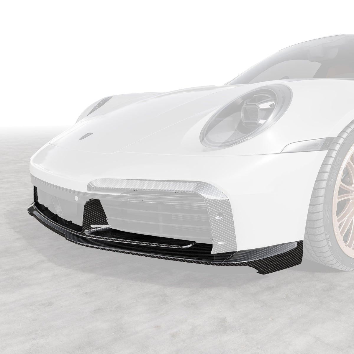 Vorsteiner Front Spoiler w/ Side Fins for Porsche 911 Turbo / Turbo S - view 2