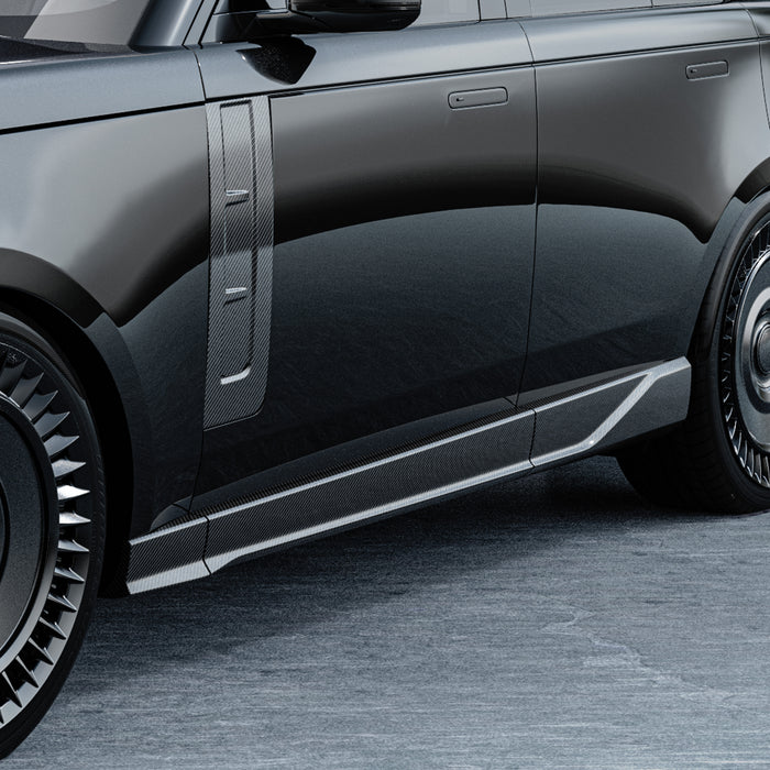 Vorsteiner Kensington Carbon Fiber Side Skirts 2x2 Satin Fits Range Rover L460