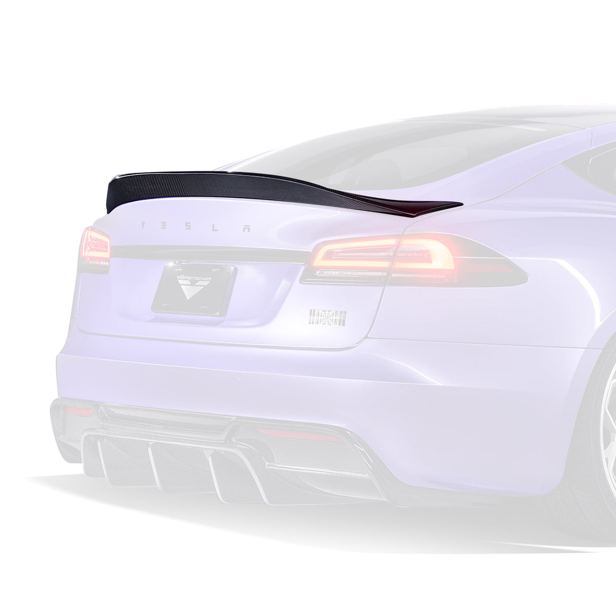 Vorsteiner Decklid Spoiler for Tesla Model S Plaid - view 2