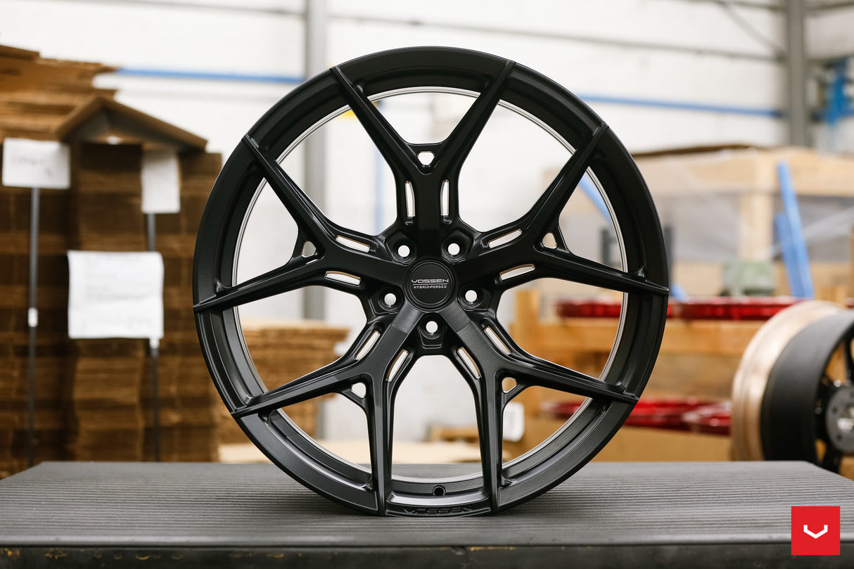 19/20" Vossen HF5 Satin Black 19x10 20x12 Concave Wheels Rims Fit Chevrolet Corvette C7 Z06 Grand Sport