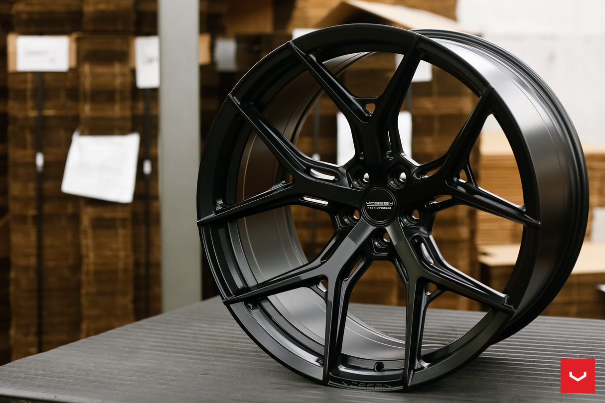 19/20" Vossen HF5 Satin Black 19x10 20x12 Concave Wheels Rims Fit Chevrolet Corvette C7 Z06 Grand Sport