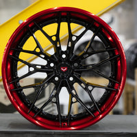 Vossen S21-02 3-Piece - Gloss Black / Vossen Red