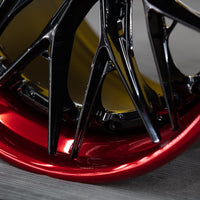 Vossen S21-02 3-Piece - Gloss Black / Vossen Red