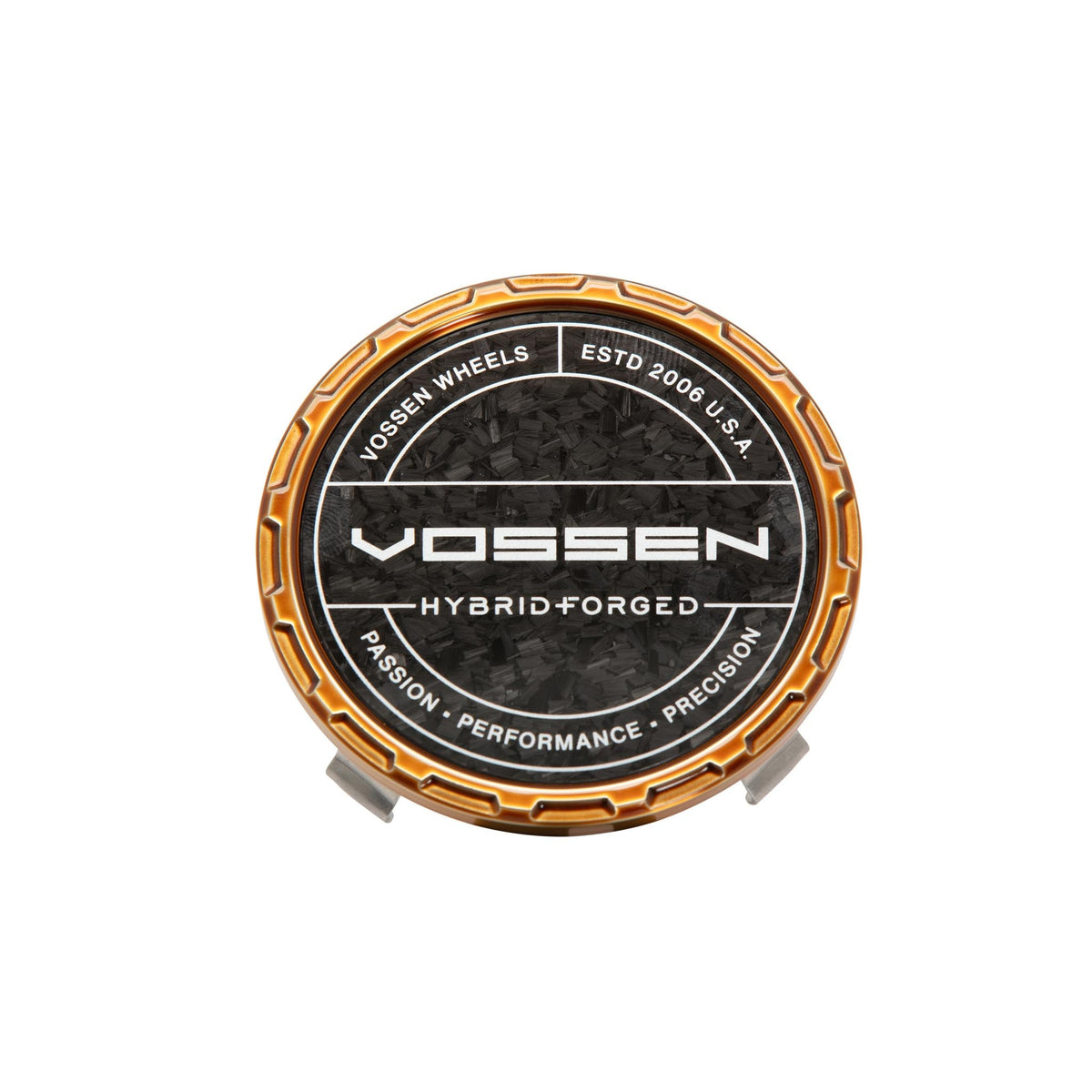 Vossen Hybrid Forged Carbon Billet Sport center cap Brickell Bronze / Forged Carbon Insert – view 2