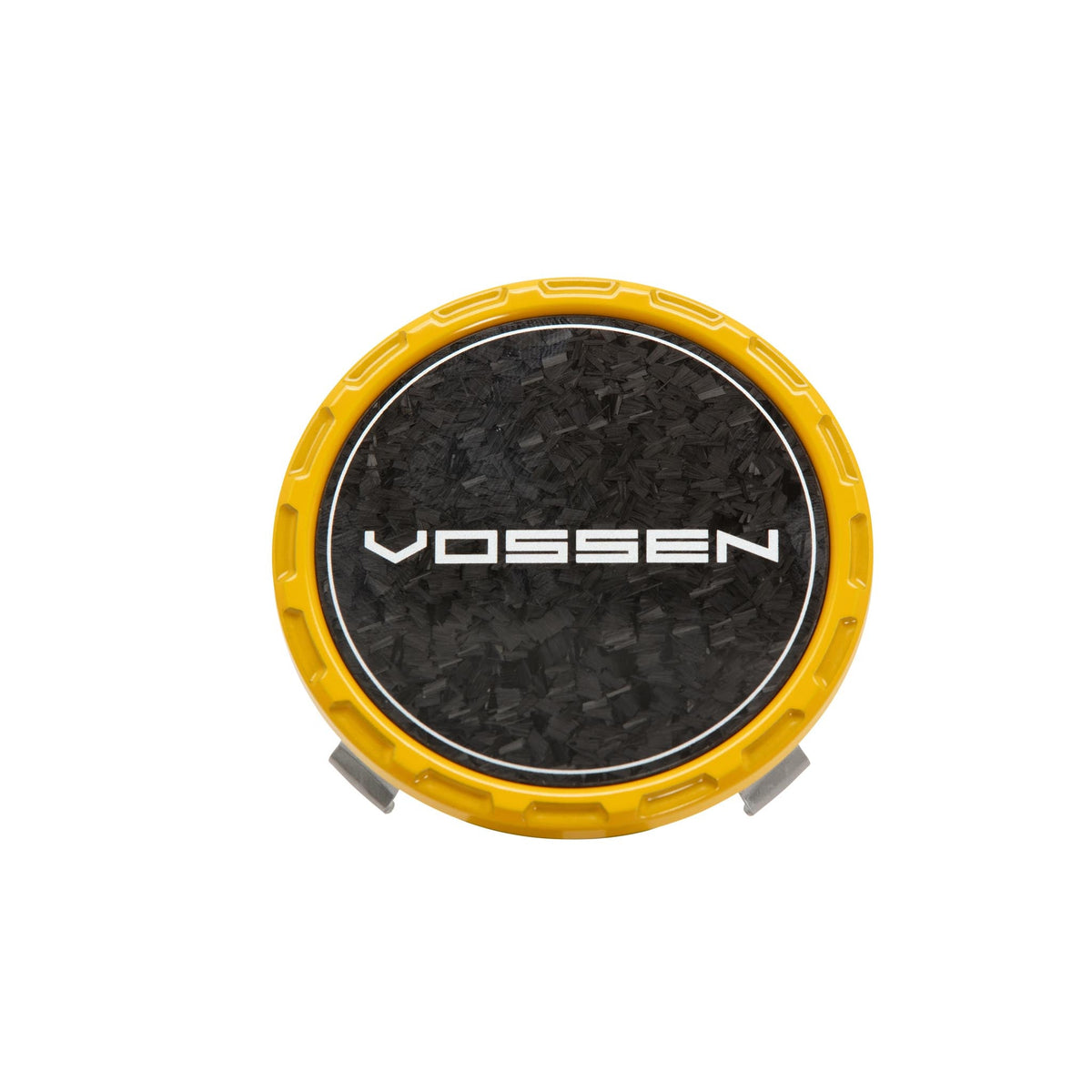 Vossen Classic Carbon Billet Sport center cap Canary Yellow / Forged Carbon Insert – view 2