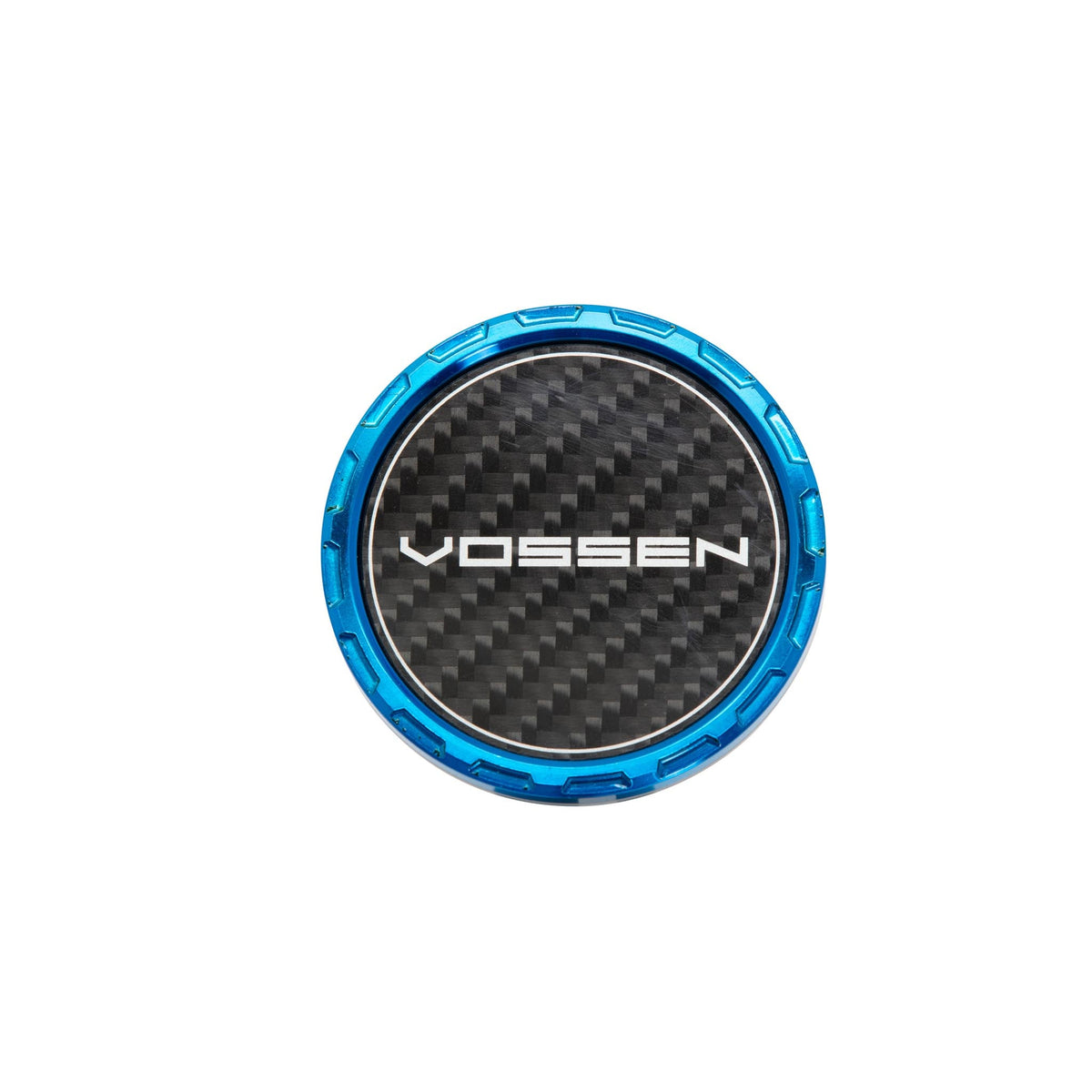 Vossen Classic Carbon Billet Sport center cap Fountain Blue / Twill Weave Carbon Insert – view 2