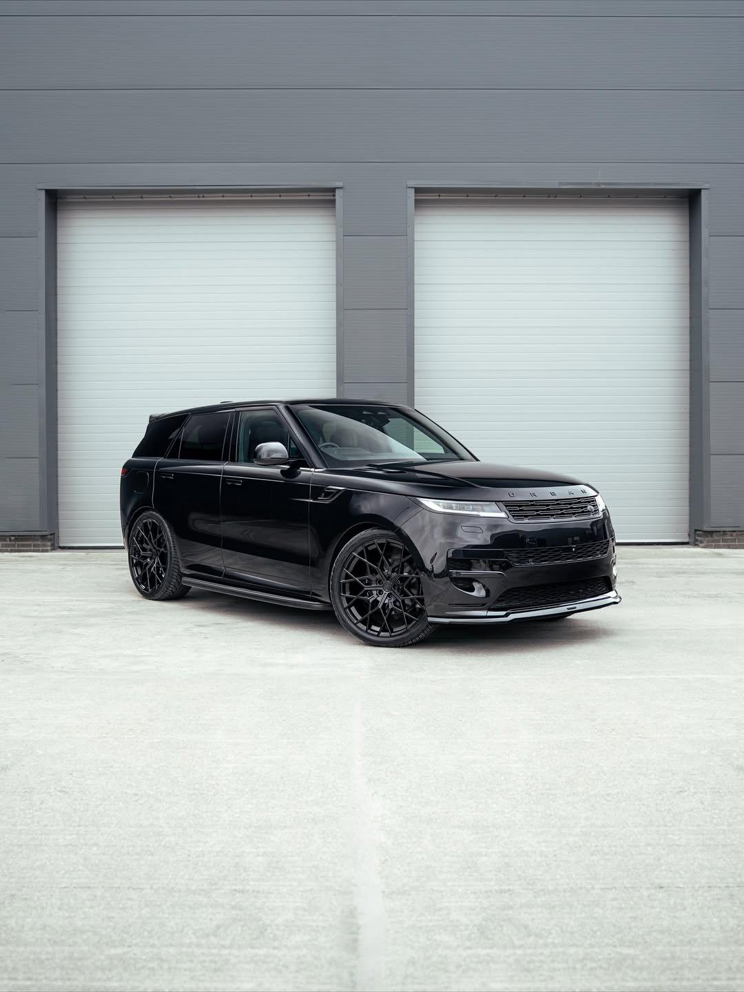 Urban Automotive Aero Kit installed on Range Rover Sport L461 - front three-quarter view