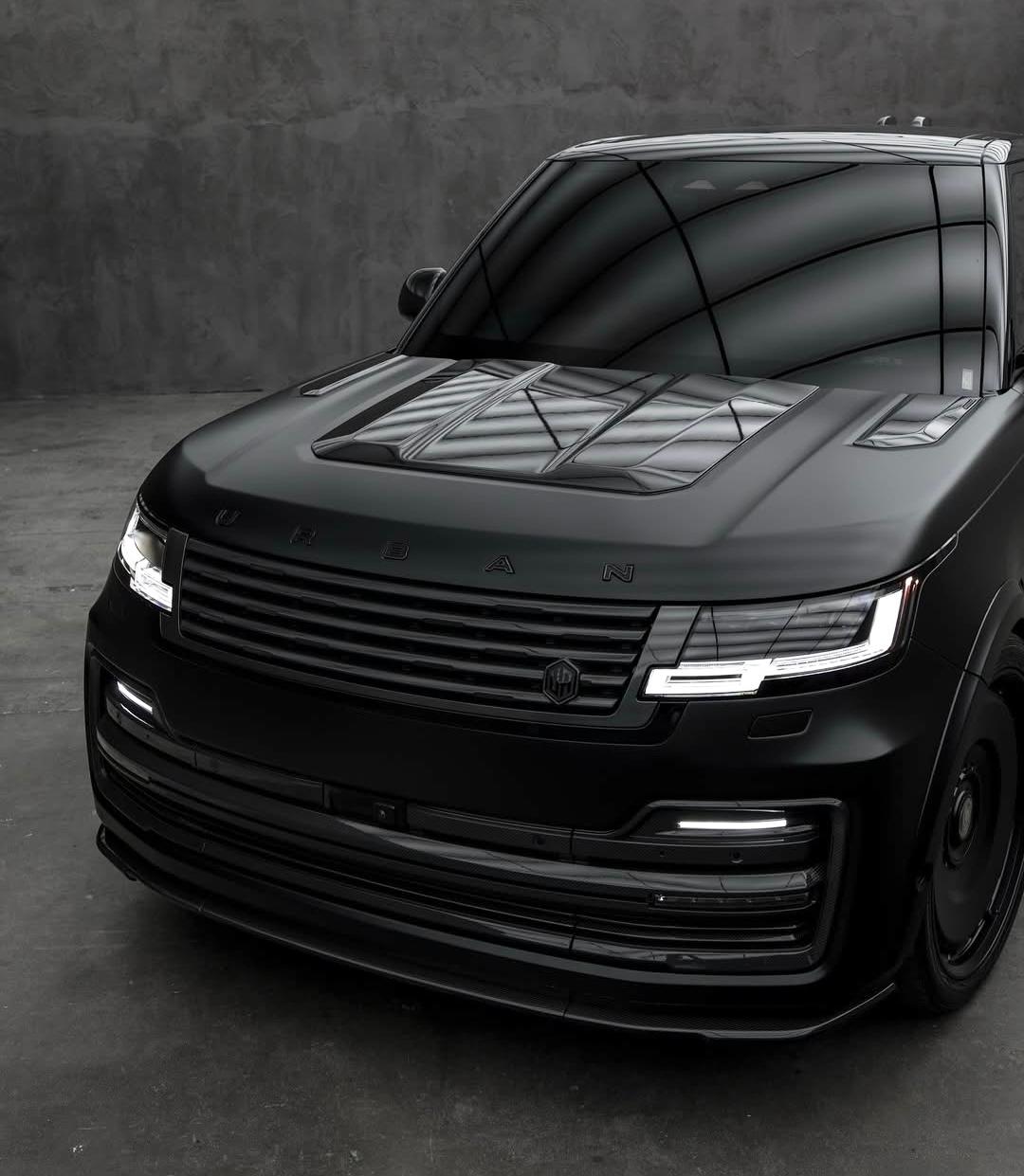 Urban Automotive carbon fiber Powerdome hood on Range Rover L460