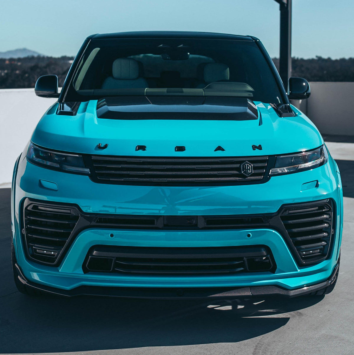 Urban Powerdome hood visual carbon vents detail - Range Rover Sport L461