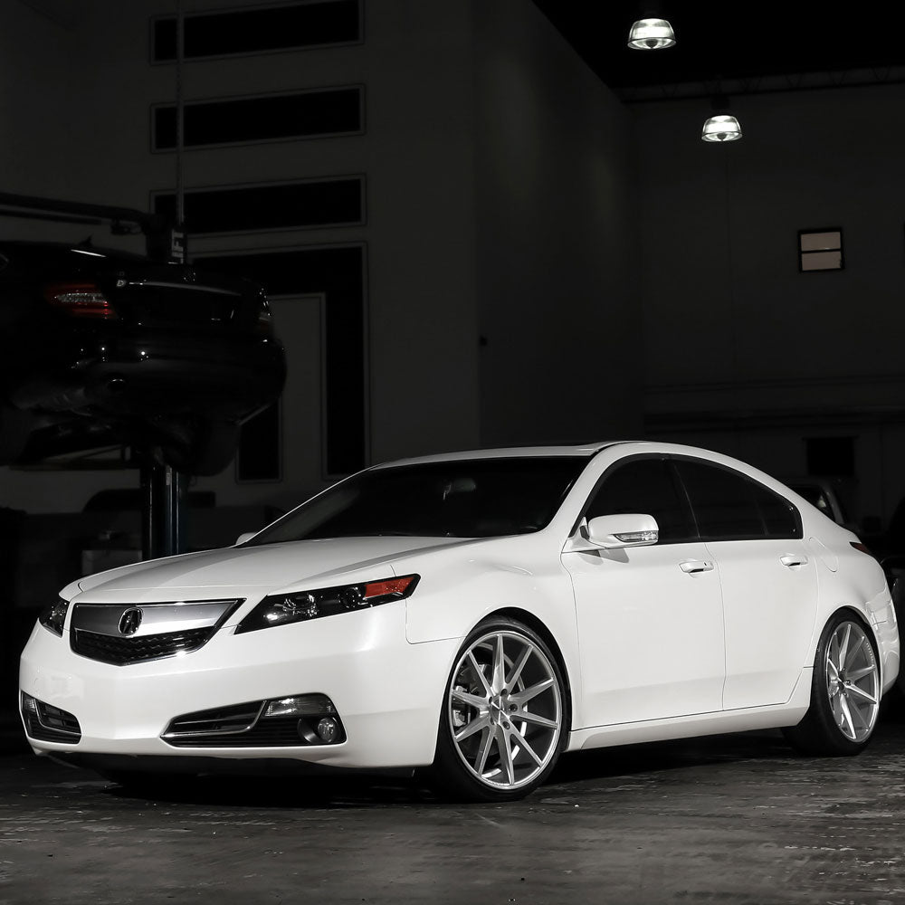 19" Vossen VFS-1 Silver 19x9.5 19x10 Forged Wheels Rims Fits Infiniti G35 Coupe