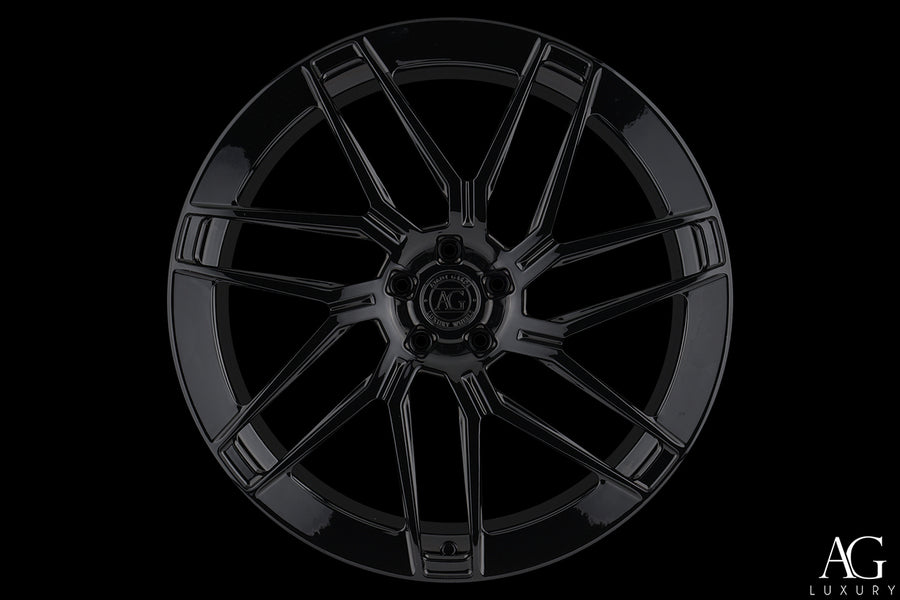 AG Luxury Aero.35 gloss black monoblock forged wheel