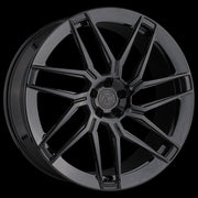 AG Luxury Aero.35 gloss black monoblock forged wheel - view 2