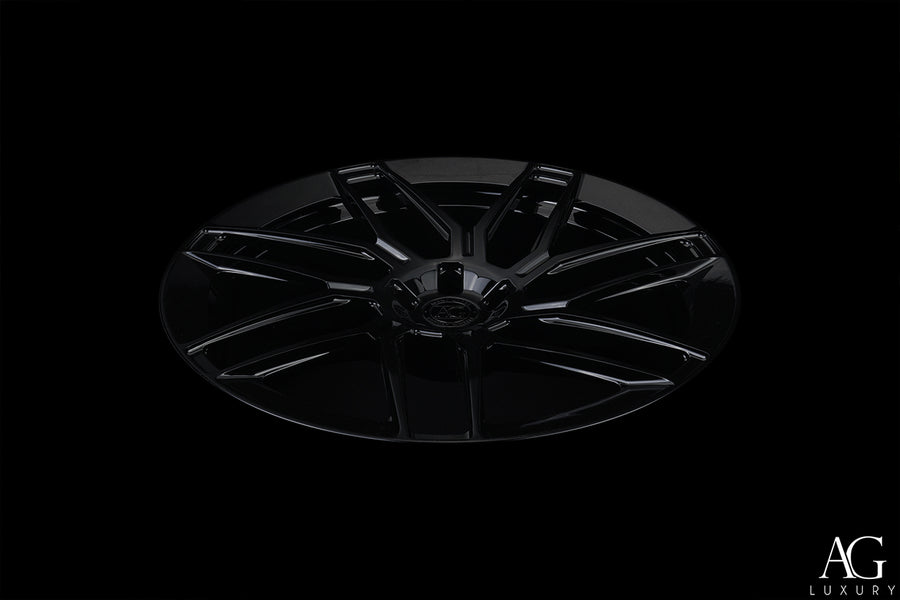 AG Luxury Aero.35 gloss black monoblock forged wheel - view 3