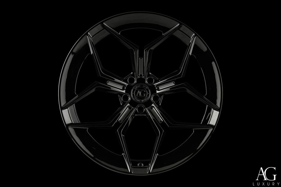 AG Luxury Aero.56 gloss black monoblock forged wheel