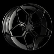 AG Luxury Aero.56 gloss black monoblock forged wheel - view 2