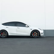 Tesla Model Y on AG Luxury Aero.56 forged wheels in gloss black finish - view 2