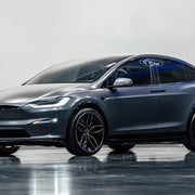 Tesla Model X Plaid on AG Luxury Aero.64 forged wheels in brushed / gloss black finish