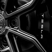 Tesla Model Y on AG Luxury Aero.64 forged wheels in matte black finish - view 2