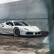 Ferrari 488 GTB on AG Luxury AGL10 forged wheels in gloss black finish