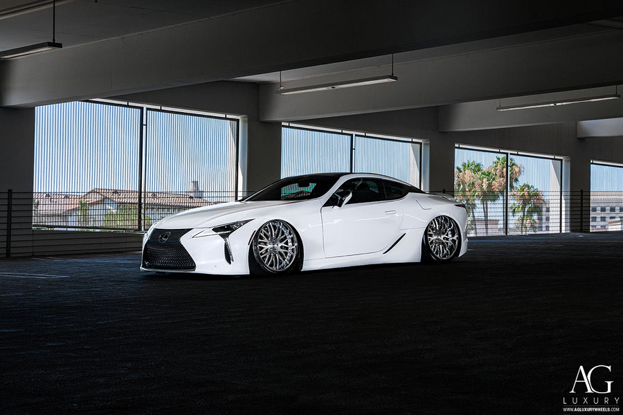 Lexus LC500 on AG Luxury AGL10 forged wheels in brushed / polished finish