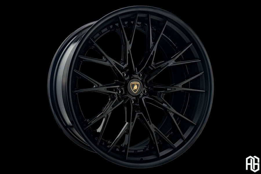 AG Luxury AGL101 gloss black matte black forged wheel - view 2