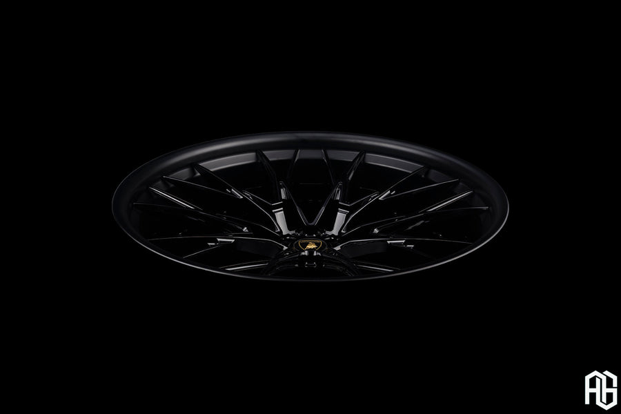 AG Luxury AGL101 gloss black matte black forged wheel - view 3