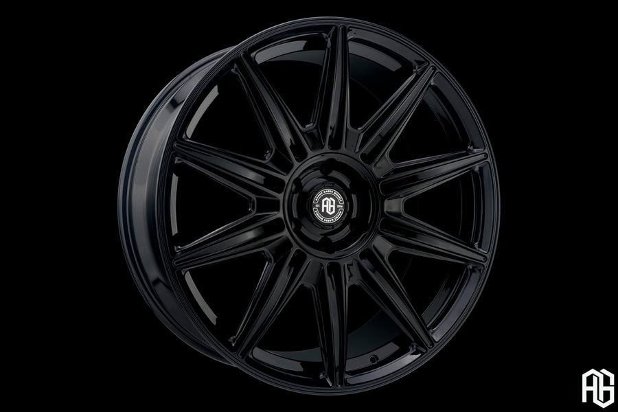 AG Luxury AGL102 gloss black monoblock forged wheel - view 2