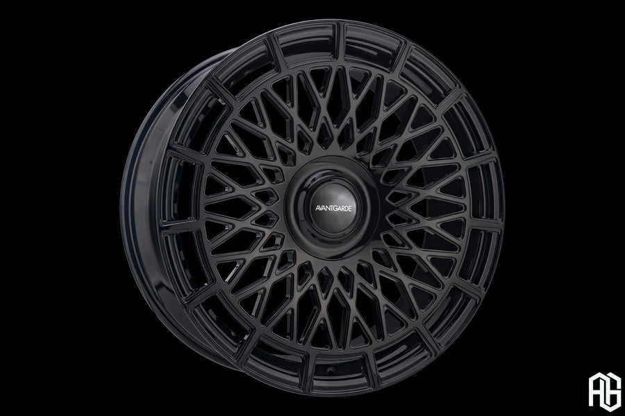 AG Luxury AGL103 gloss black monoblock forged wheel - view 2