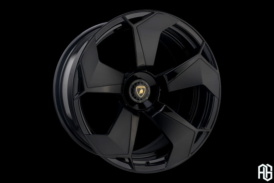 AG Luxury AGL104 gloss black duo-block forged wheel - view 2