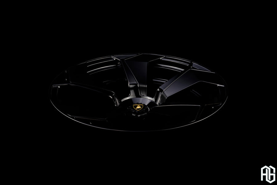 AG Luxury AGL104 gloss black duo-block forged wheel - view 3