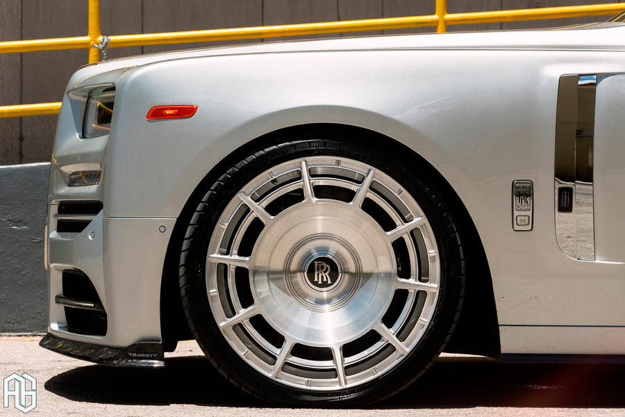 Rolls-Royce Phantom on AG Luxury AGL105 forged wheels in brushed finish - view 3