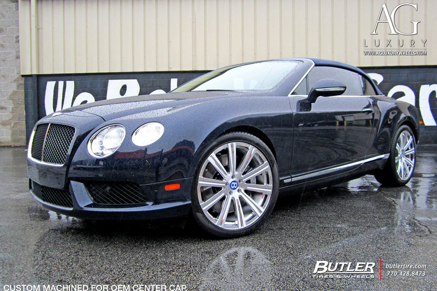 Bentley Continental GT on AG Luxury AGL11 forged wheels in brushed / polished finish