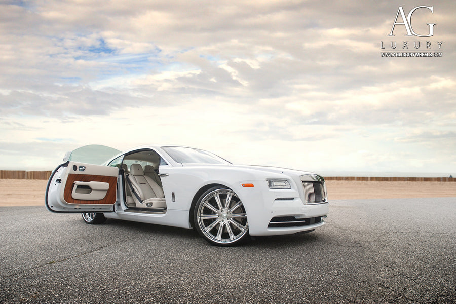 Rolls-Royce Wraith on AG Luxury AGL11 forged wheels in brushed / polished finish